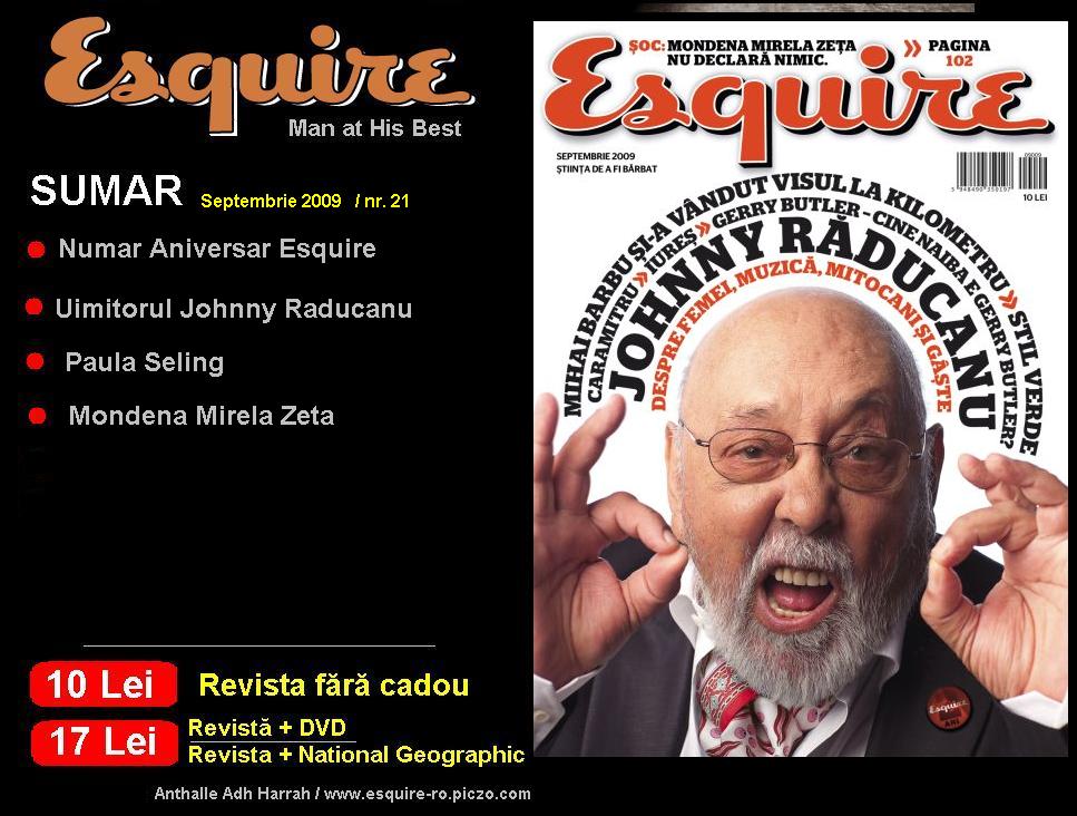 Esquire :: Johnny Raducanu :: Septembrie 2009